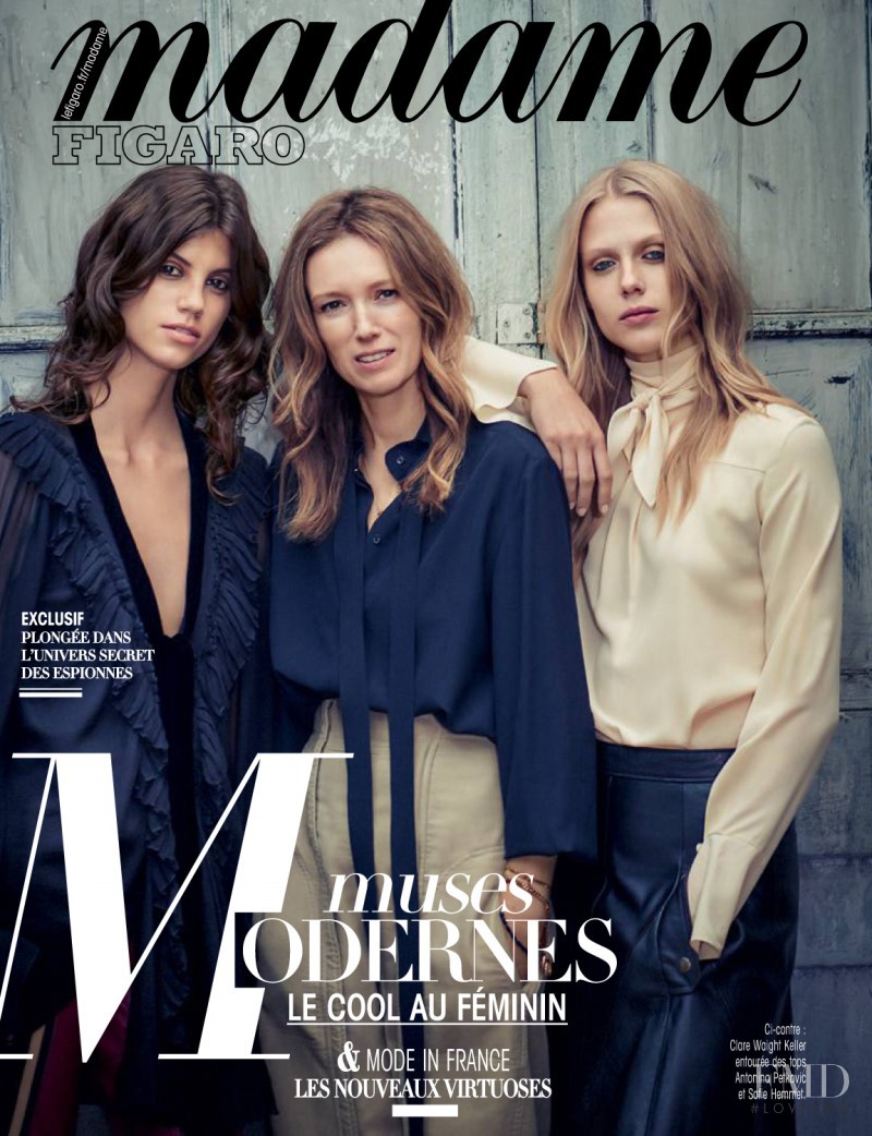 Antonina Petkovic, Sofie Hemmet featured on the Madame Figaro France cover from September 2016
