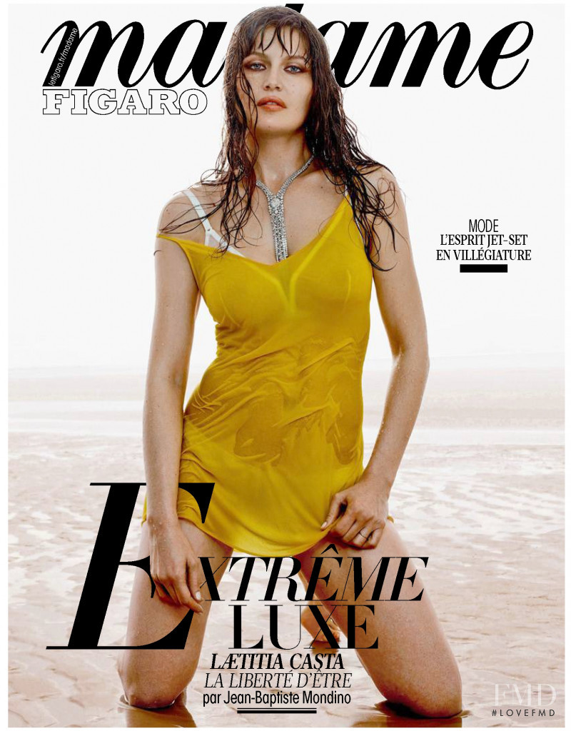 Laetitia Casta featured on the Madame Figaro France cover from May 2018