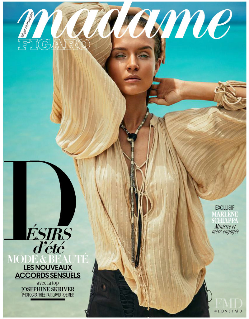Josephine Skriver featured on the Madame Figaro France cover from May 2018