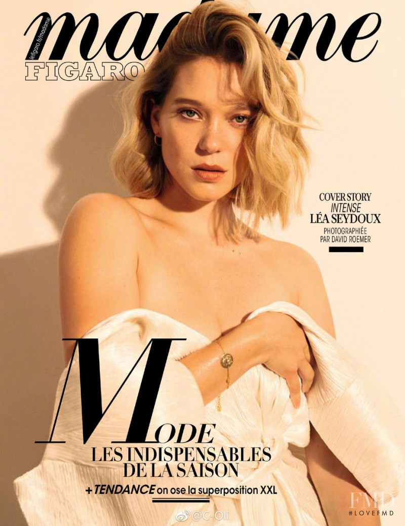 Lea Seydoux featured on the Madame Figaro France cover from November 2018