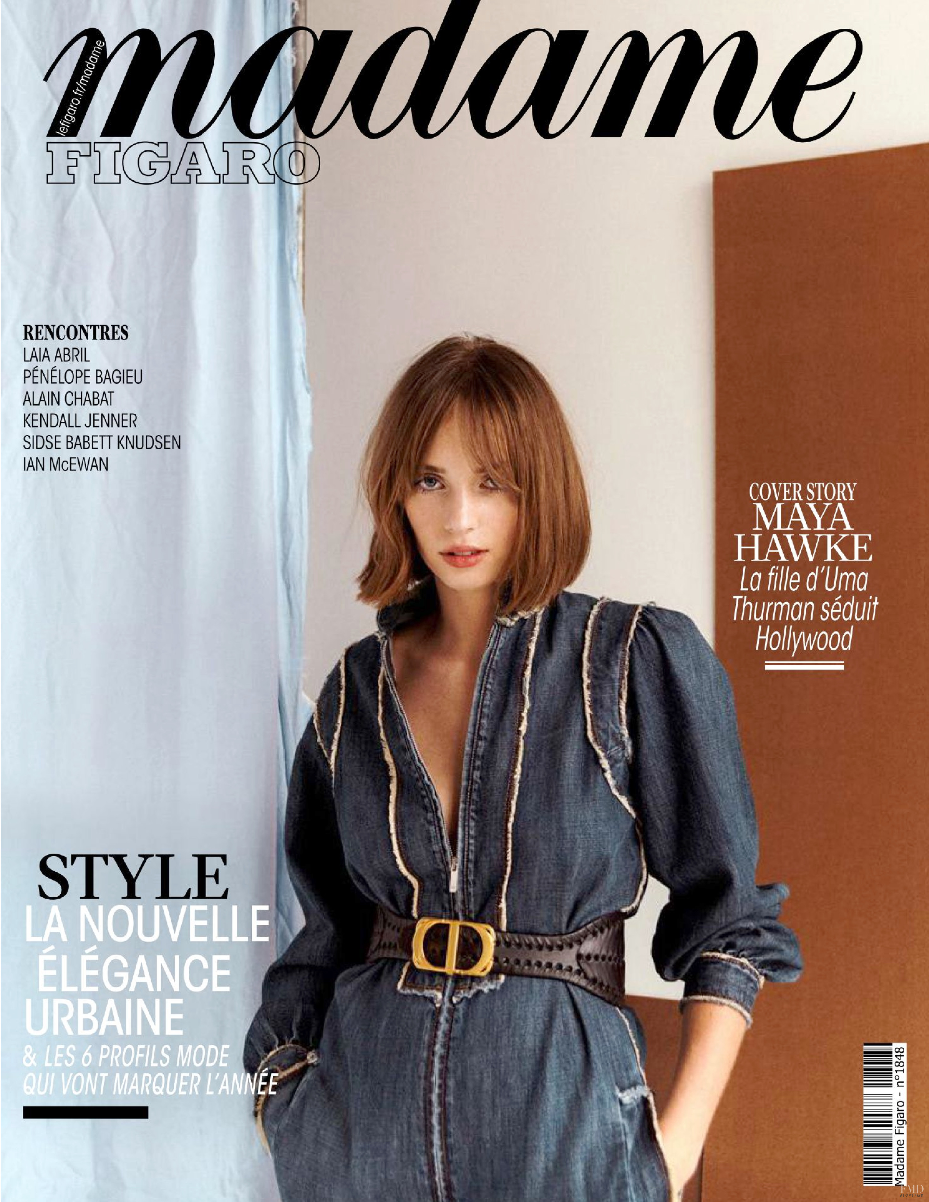Cover of Madame Figaro France with Maya Hawke, January 2020 (ID:54613