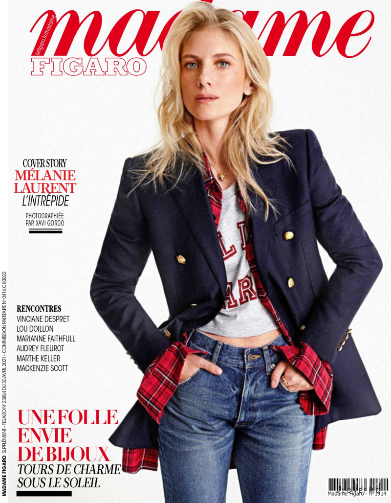 Mélanie Laurent featured on the Madame Figaro France cover from April 2021
