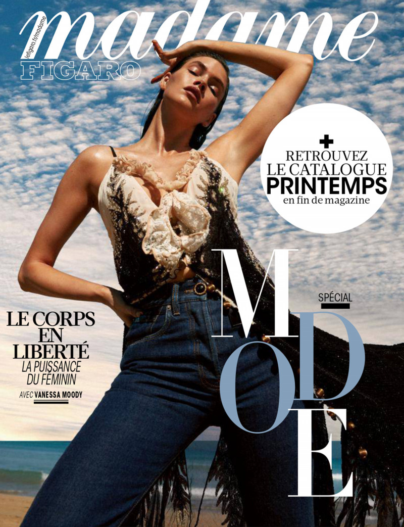 Vanessa Moody featured on the Madame Figaro France cover from February 2022