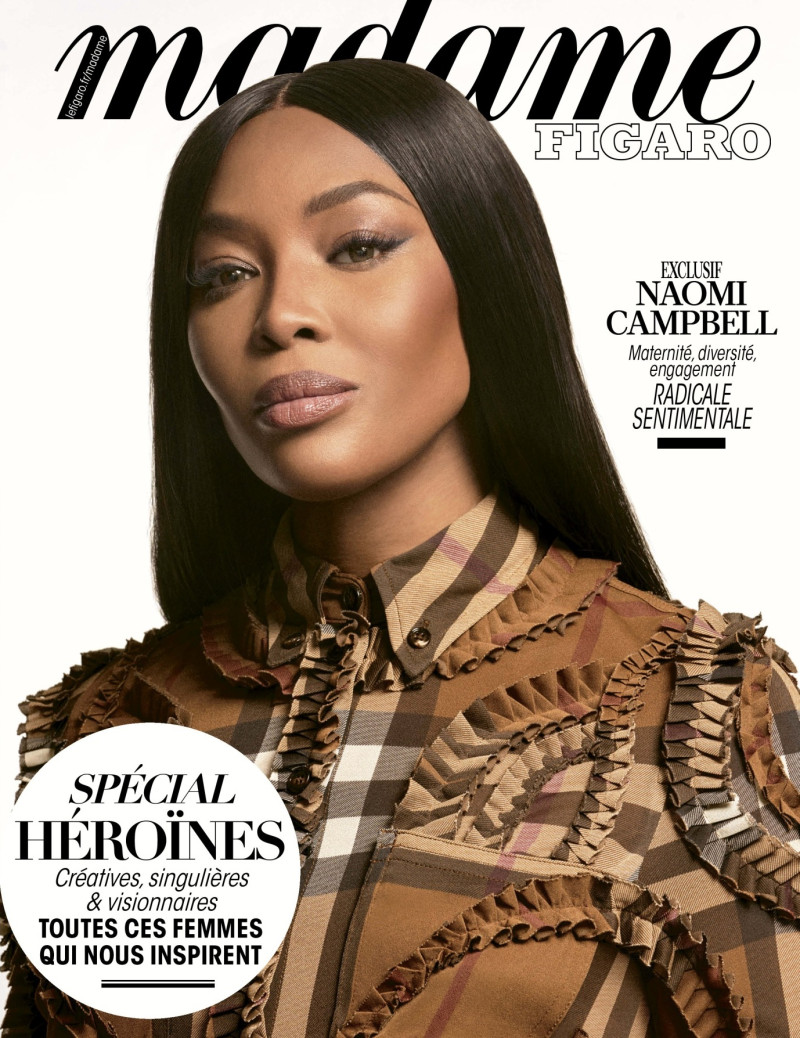 Naomi Campbell featured on the Madame Figaro France cover from July 2022