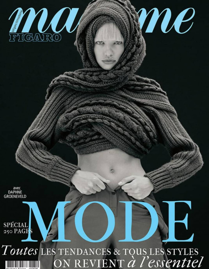 Daphne Groeneveld featured on the Madame Figaro France cover from August 2023