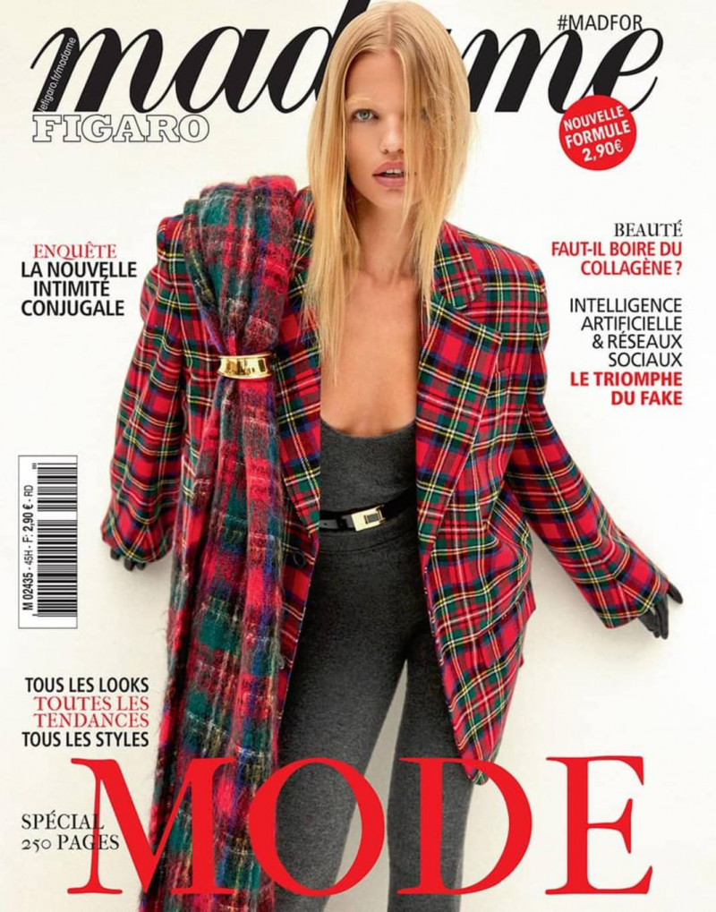 Daphne Groeneveld featured on the Madame Figaro France cover from August 2023