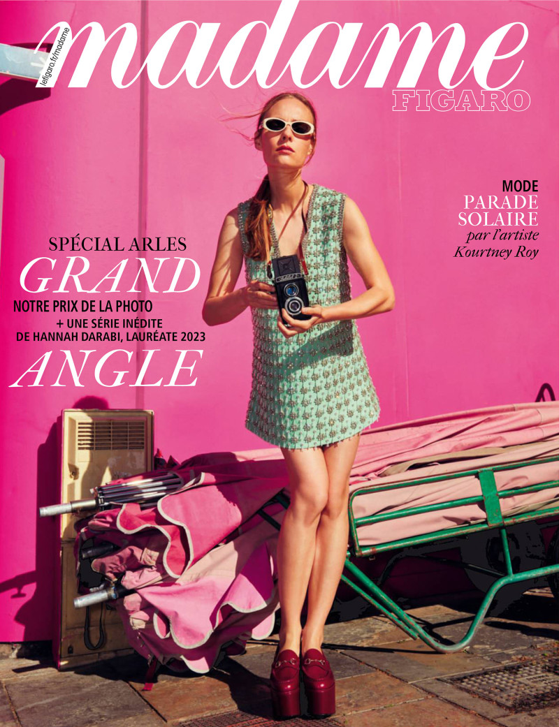 Ania Kisiel featured on the Madame Figaro France cover from June 2024