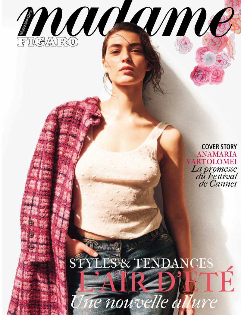 Anamaria Vartolomei featured on the Madame Figaro France cover from May 2024
