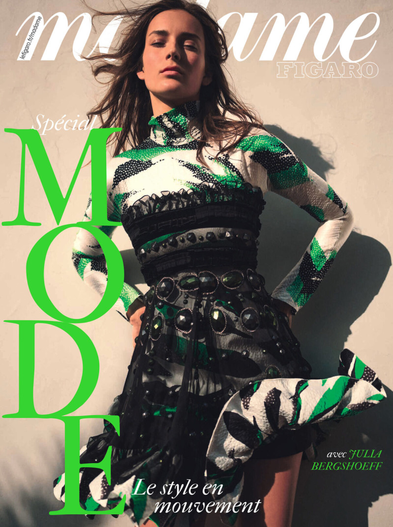 Julia Bergshoeff featured on the Madame Figaro France cover from February 2025