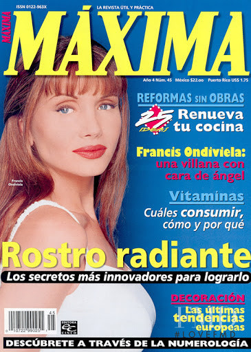 Frances Ondiviela featured on the Máxima Mexico cover from November 2000