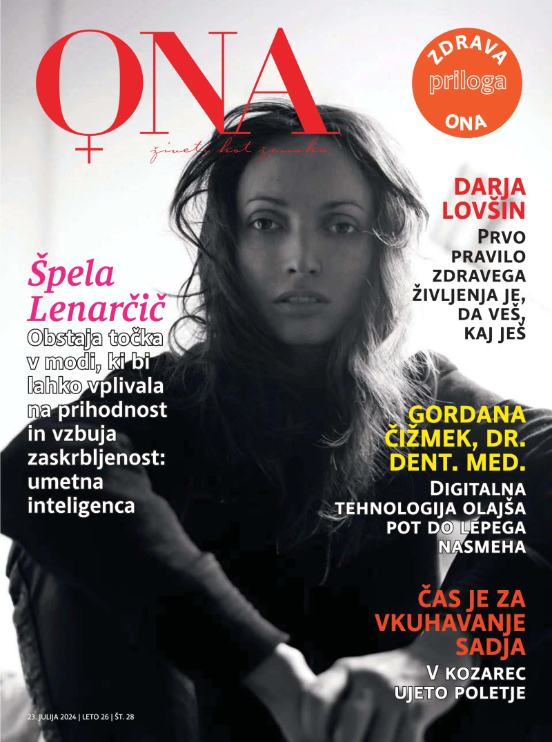 Spela Lenarcic featured on the Ona cover from July 2024
