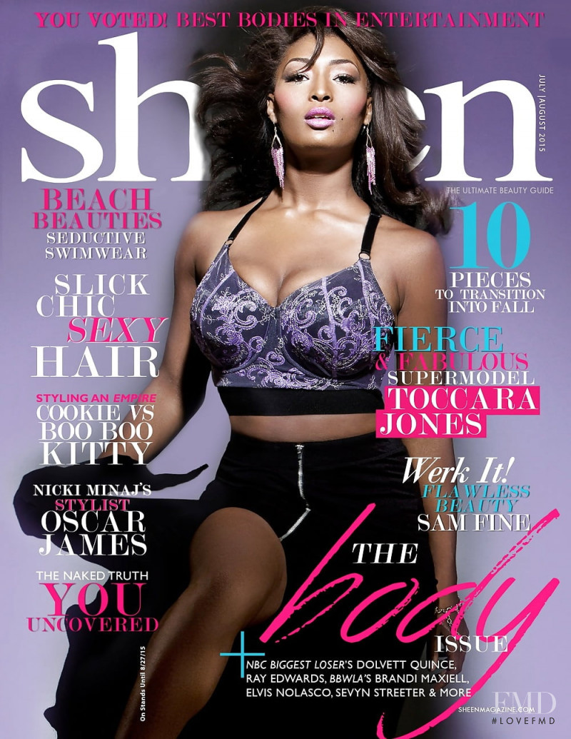 Toccara Jones featured on the Sheen cover from July 2015