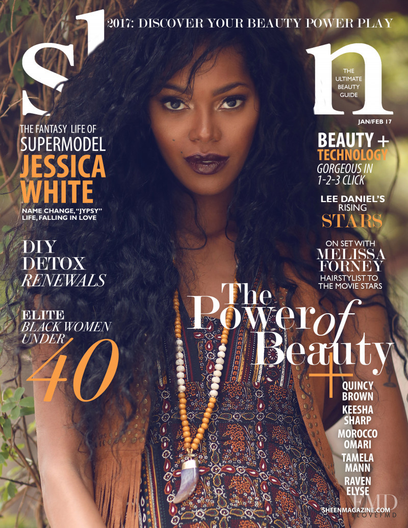 Jessica White featured on the Sheen cover from January 2017