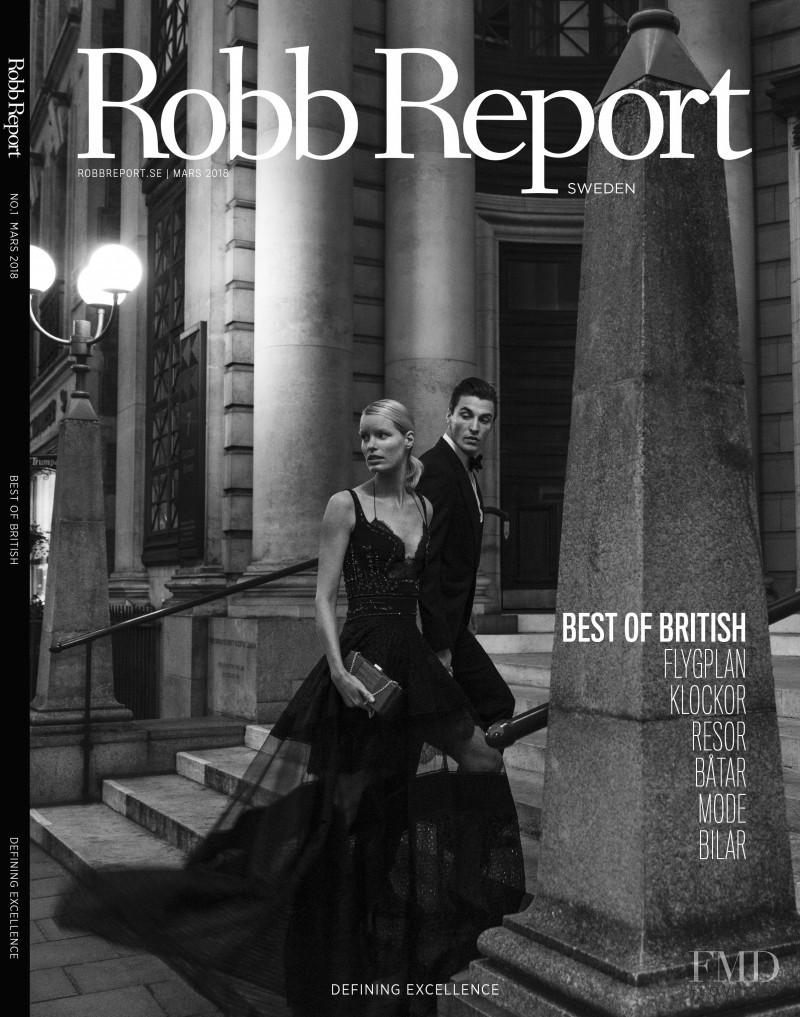 Caroline Winberg, Nikolai Danielsen featured on the Robb Report Sweden cover from March 2018