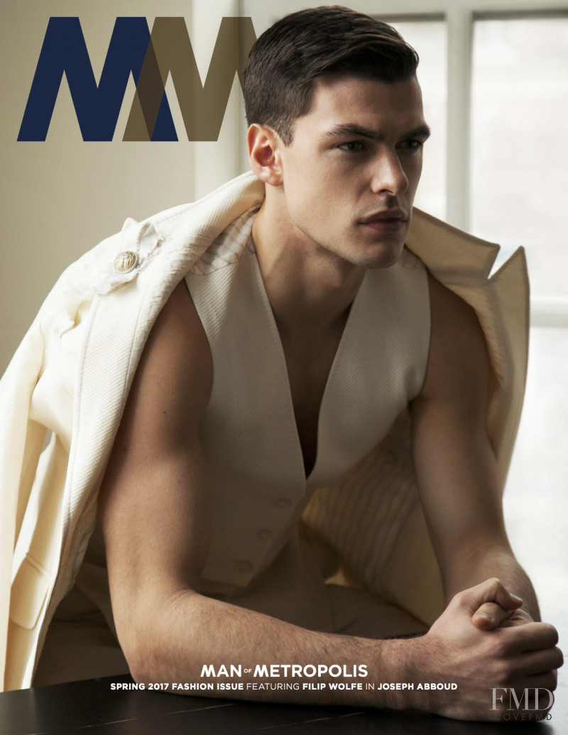 Filip Wolfe featured on the Man of Metropolis cover from March 2017