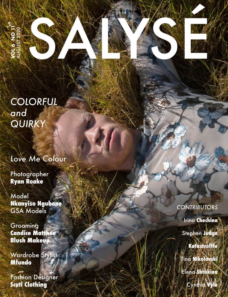 Nkanyiso Ngubane featured on the Salyse cover from August 2020