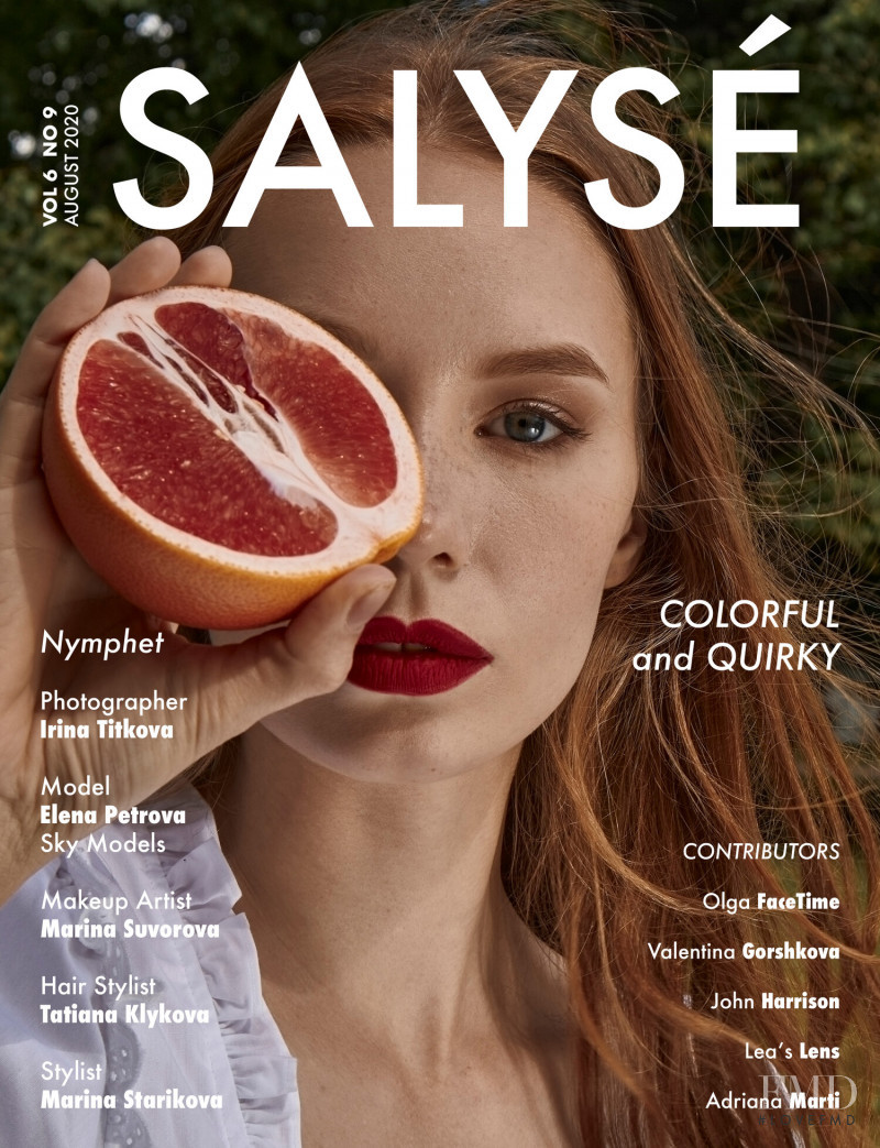 Elena Petrova featured on the Salyse cover from August 2020