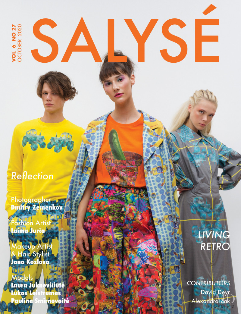 Lukas Leistrumas, Laura Jukneviciute, Paulina Smirnovaite featured on the Salyse cover from October 2020