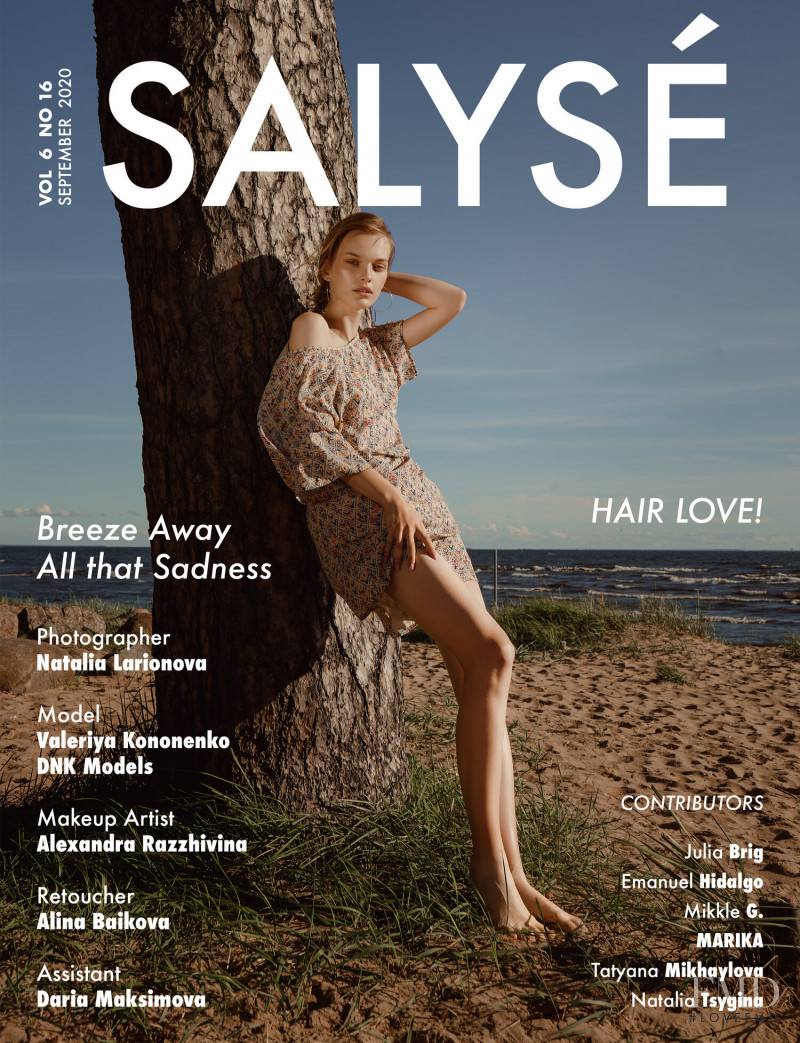 Valeriya Kononenko featured on the Salyse cover from September 2020