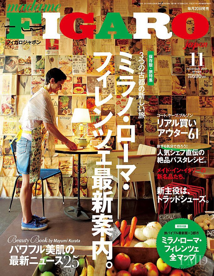  featured on the Madame Figaro Japan cover from November 2011