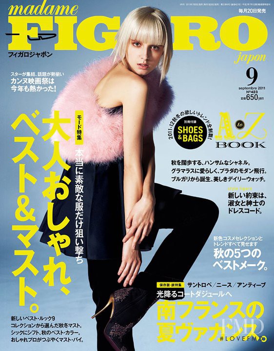  featured on the Madame Figaro Japan cover from September 2011
