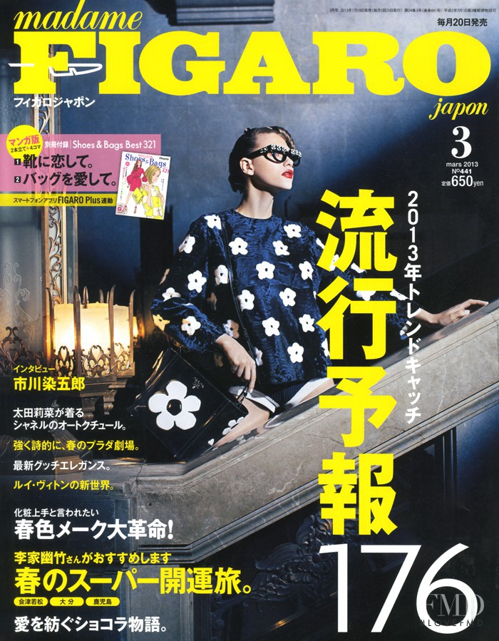  featured on the Madame Figaro Japan cover from March 2013