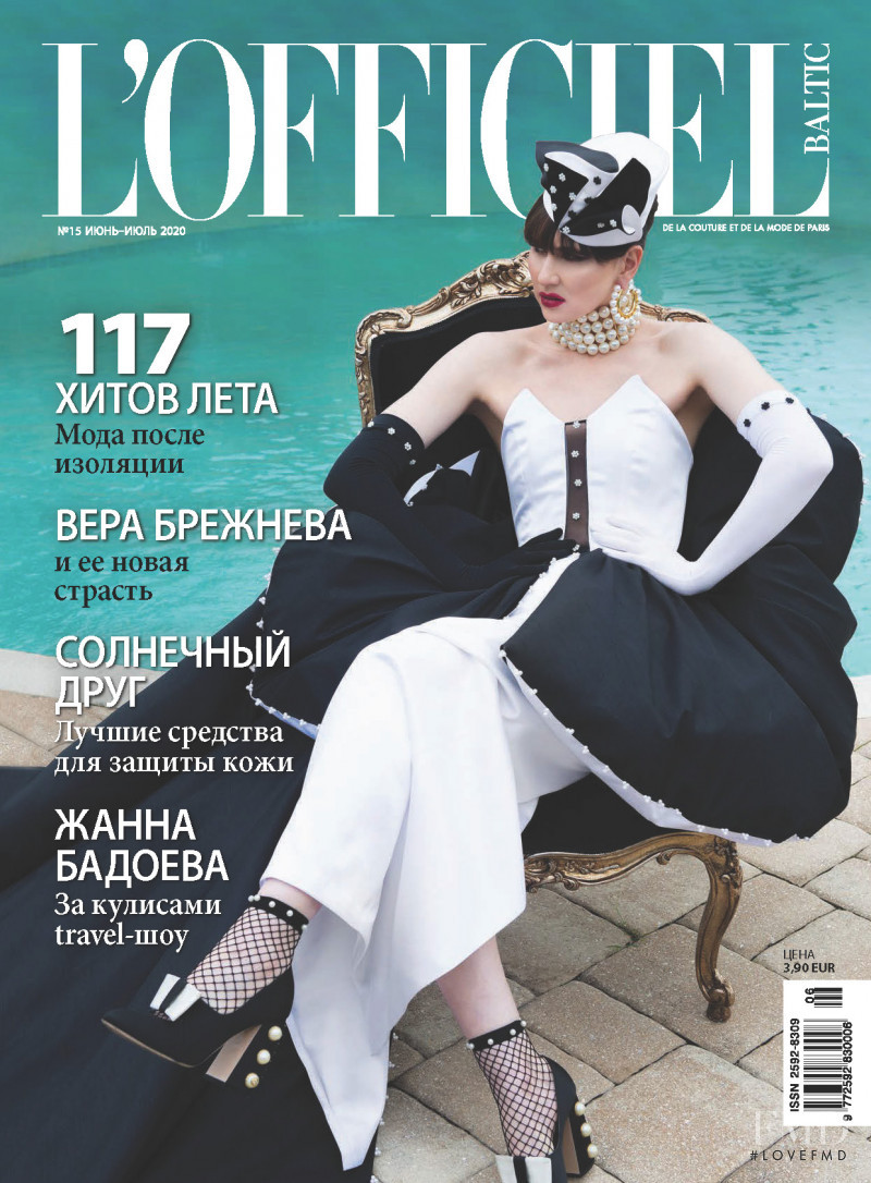 Radmila Lolly featured on the L\'Officiel Baltic cover from June 2020