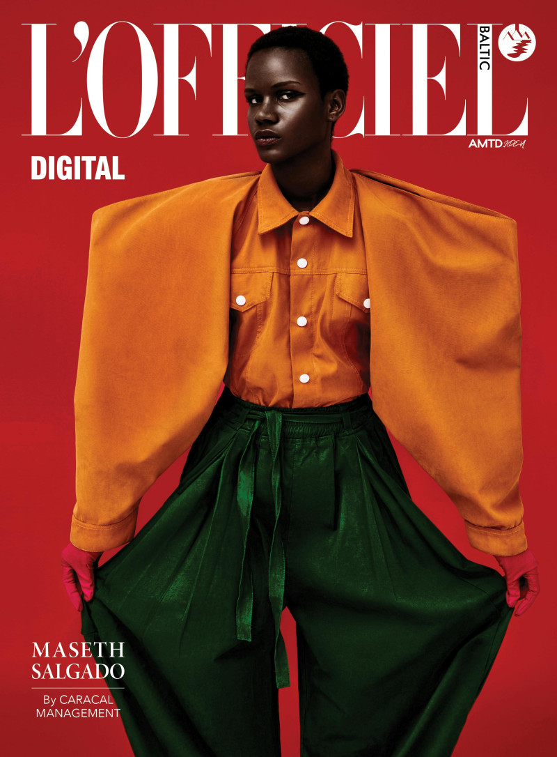 Maseth Salgado featured on the L\'Officiel Baltic cover from February 2023