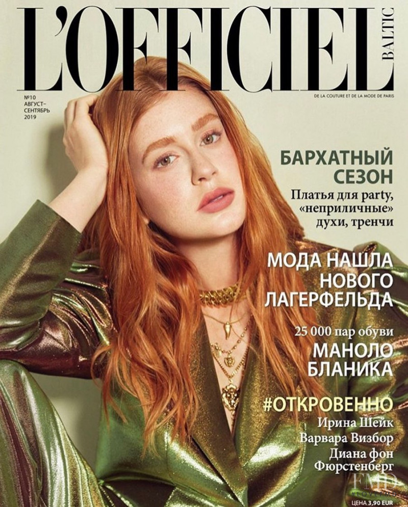 Marina Ruy Barbosa featured on the L\'Officiel Baltic cover from August 2019