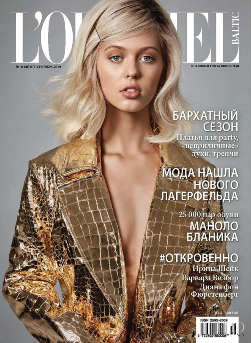  featured on the L\'Officiel Baltic cover from August 2019
