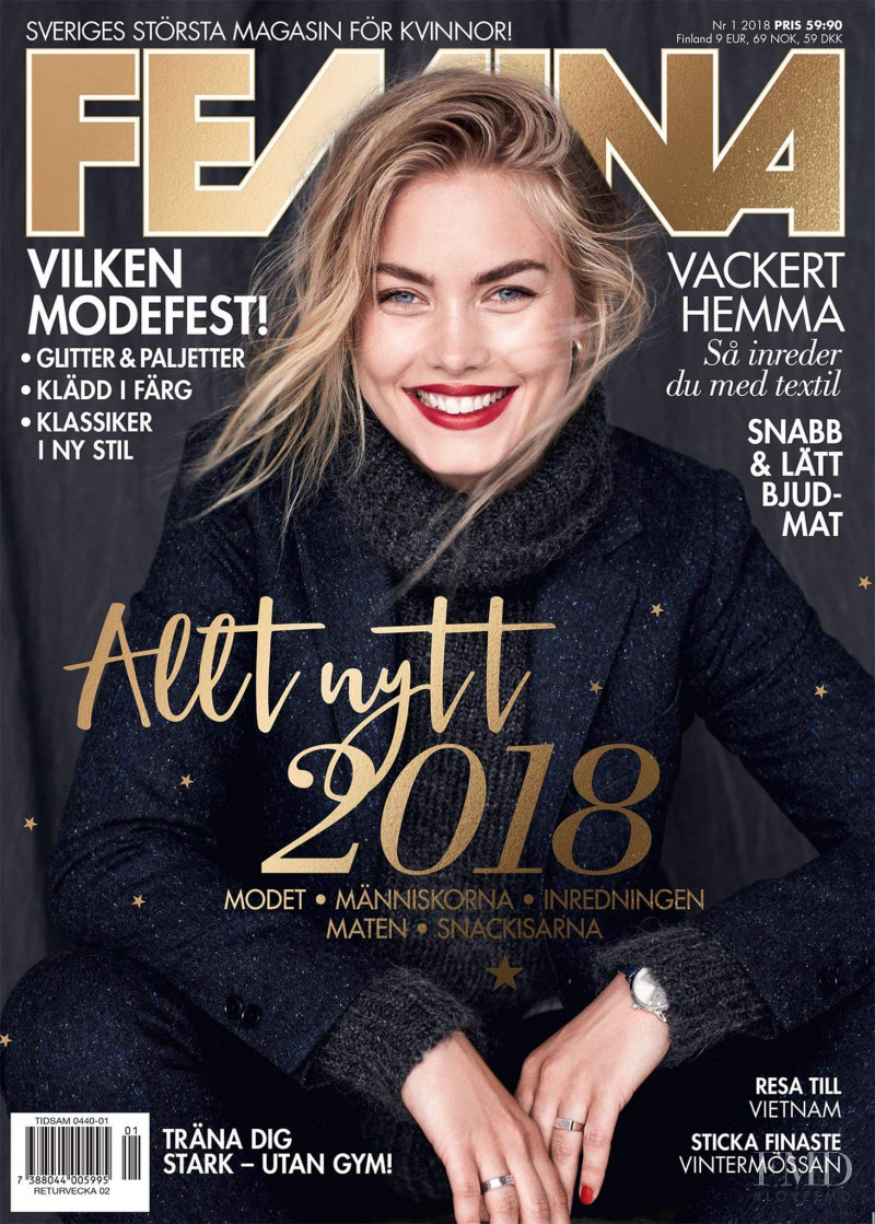  featured on the Femina Sweden cover from January 2018