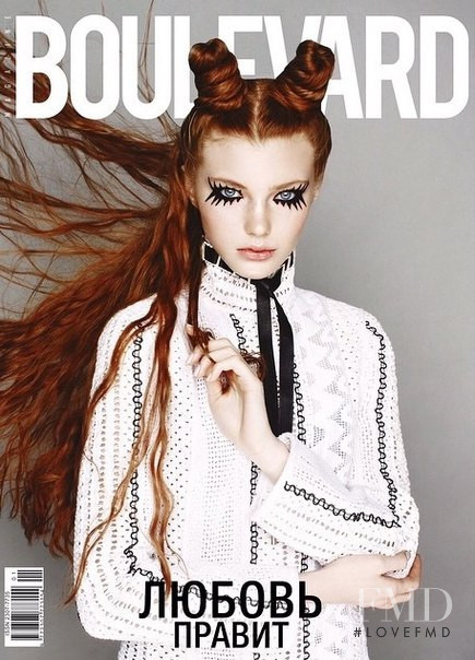 Daria Milky featured on the Boulevard cover from February 2015
