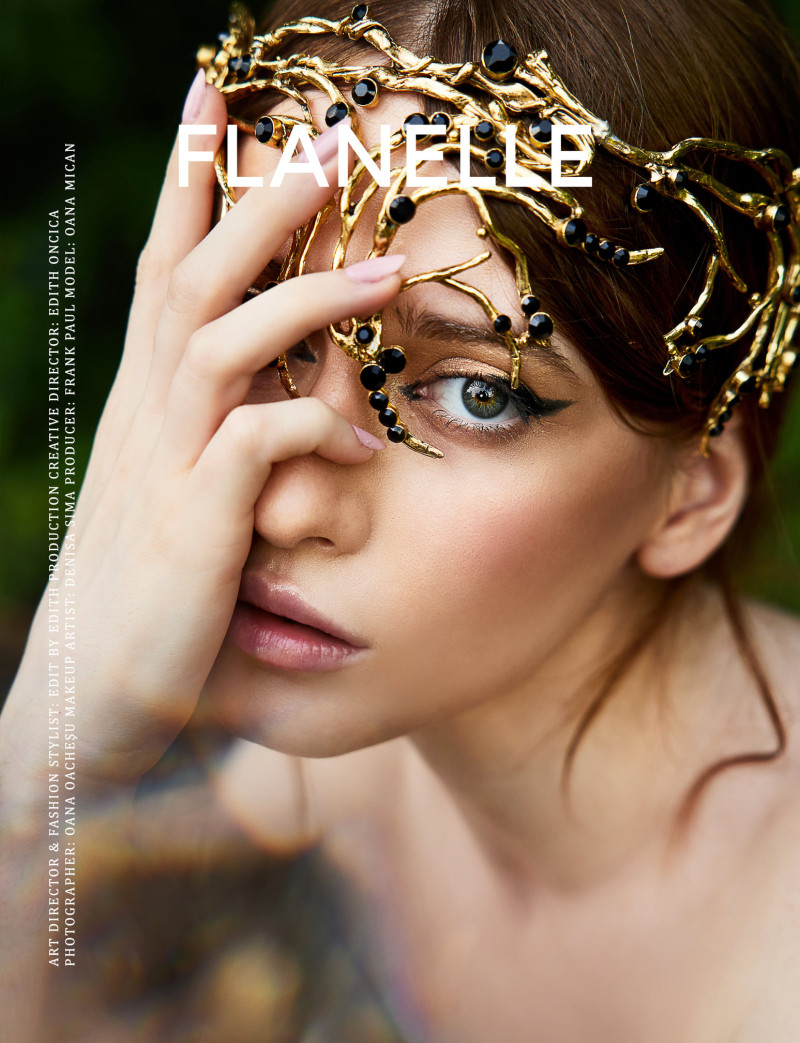 Oana Mican featured on the Flanelle cover from September 2021