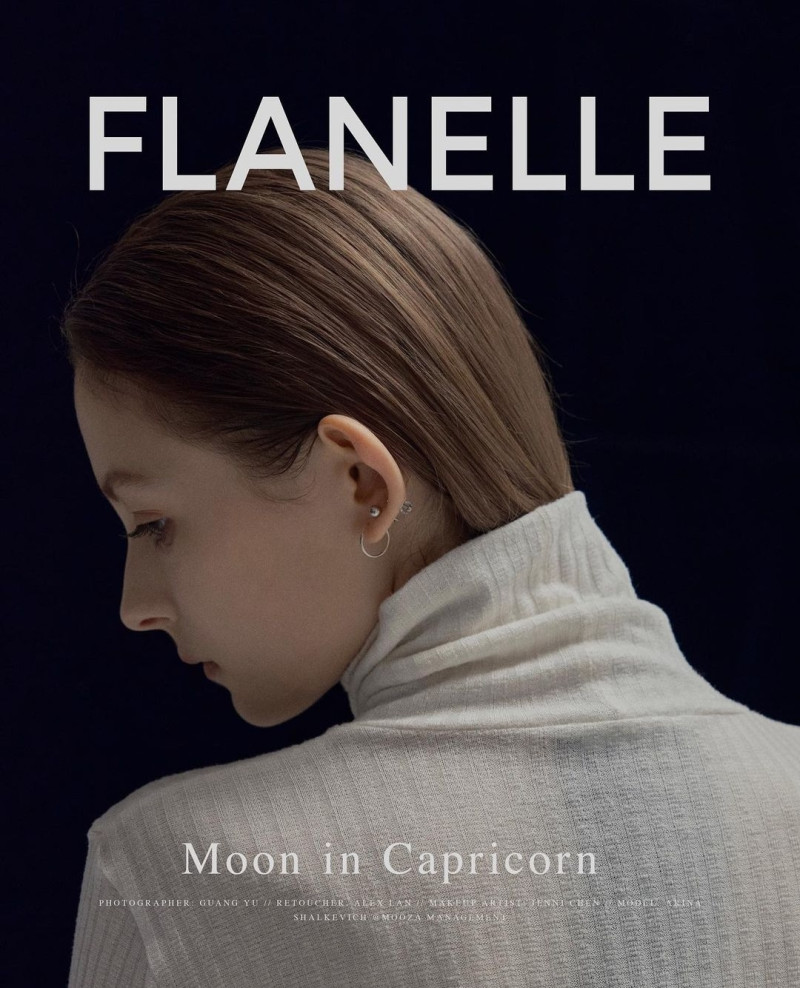 Arina Shalkevich featured on the Flanelle cover from October 2023