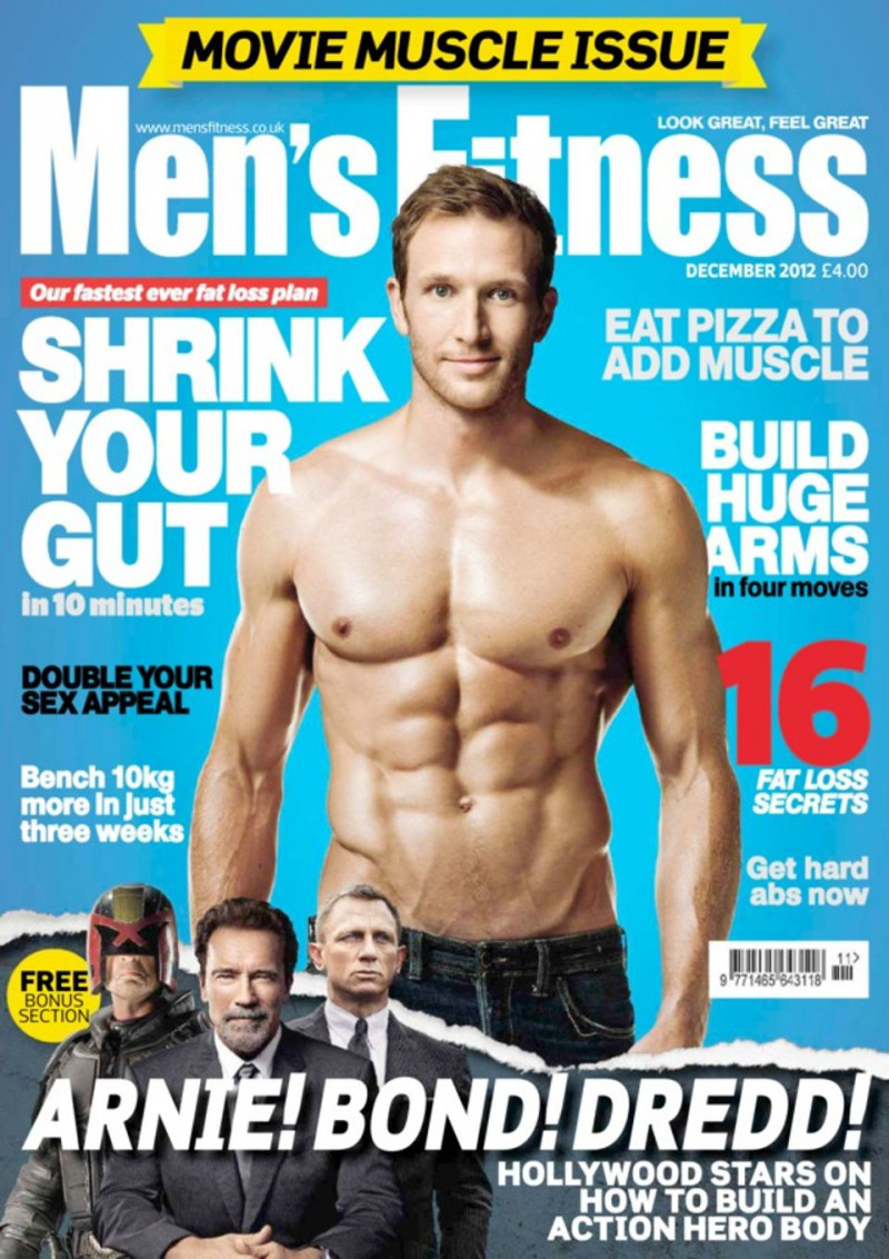  featured on the Men\'s Fitness UK cover from December 2012