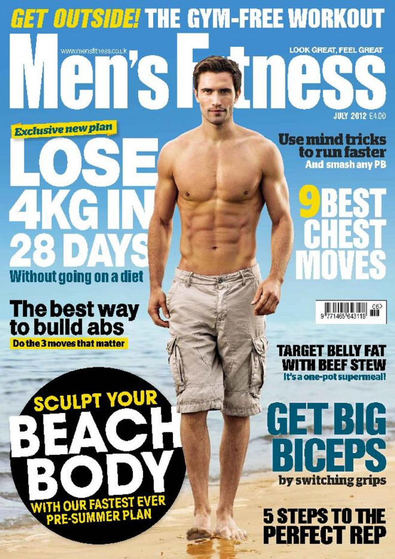  featured on the Men\'s Fitness UK cover from July 2012