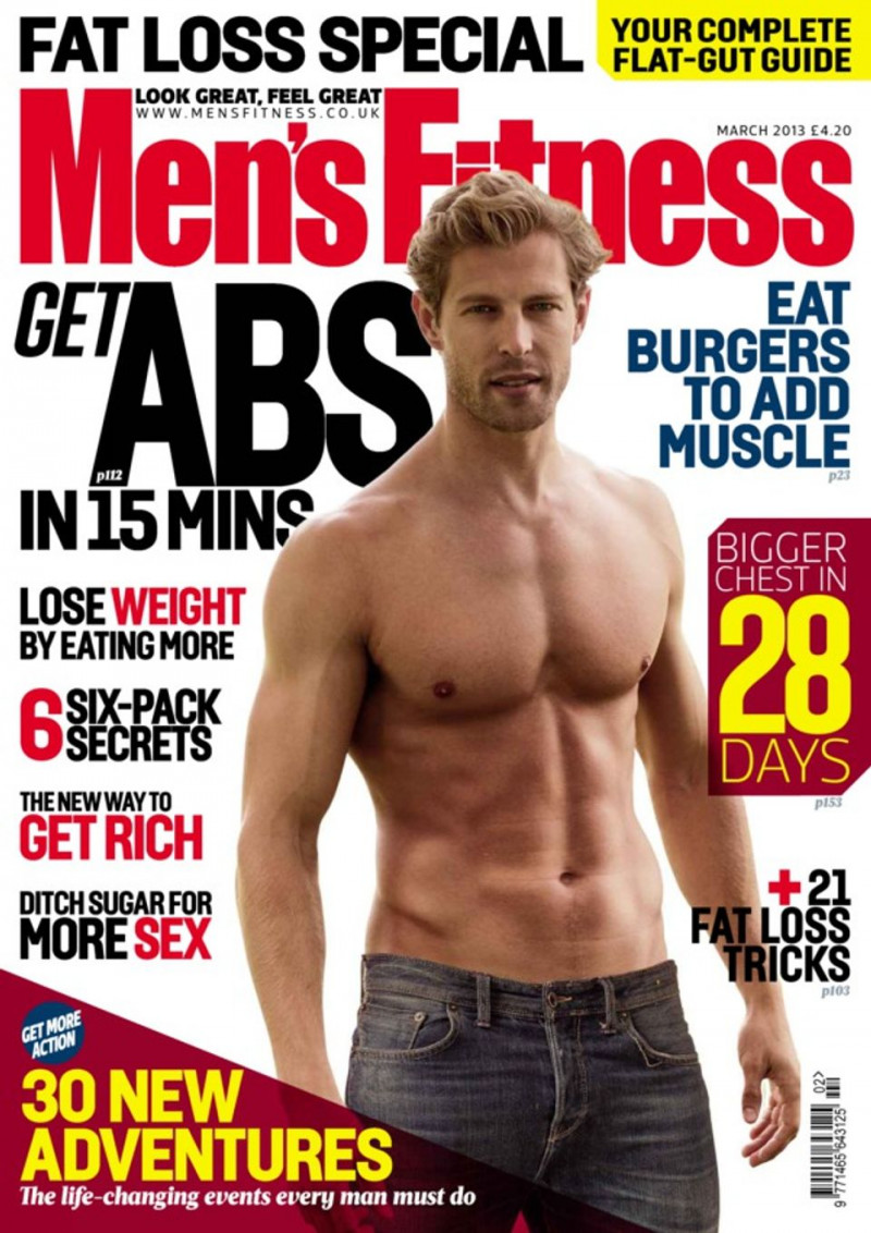  featured on the Men\'s Fitness UK cover from March 2013