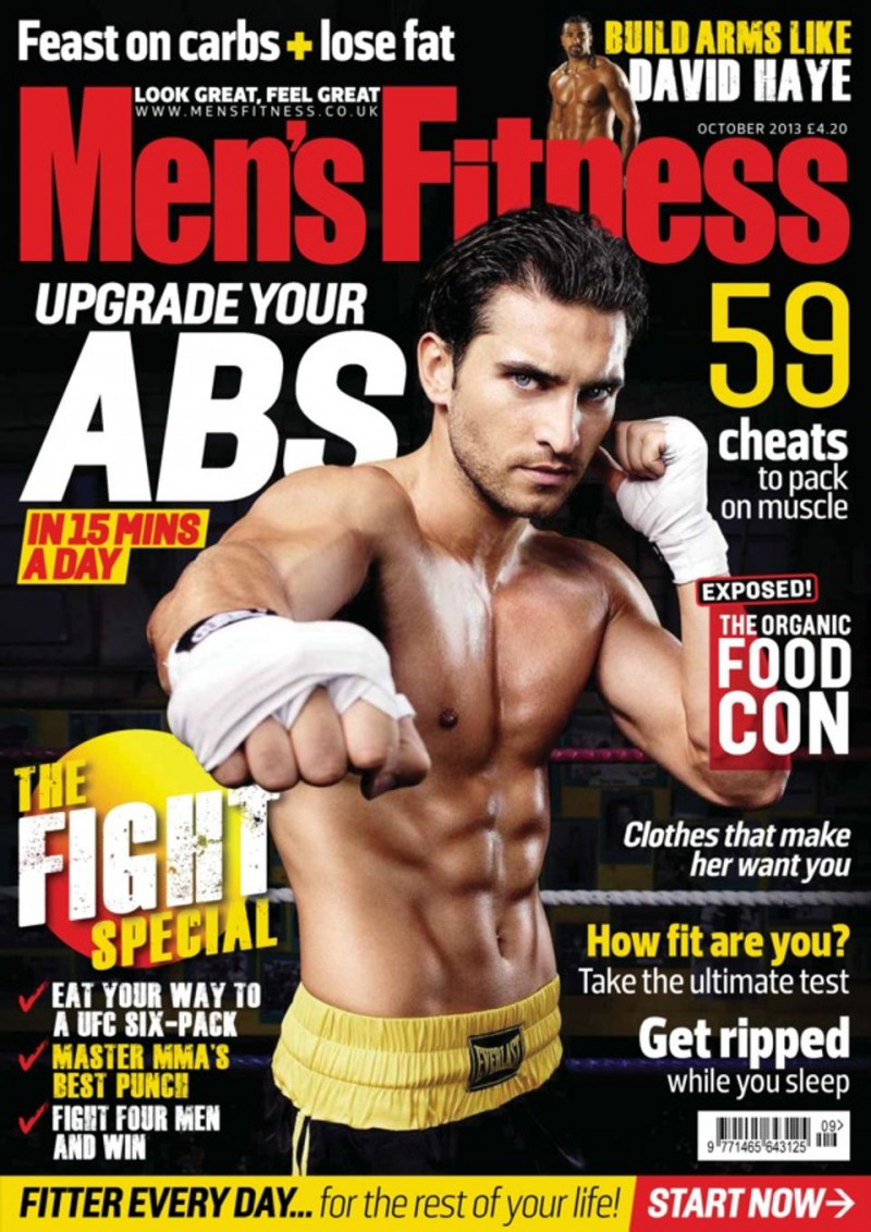  featured on the Men\'s Fitness UK cover from October 2013