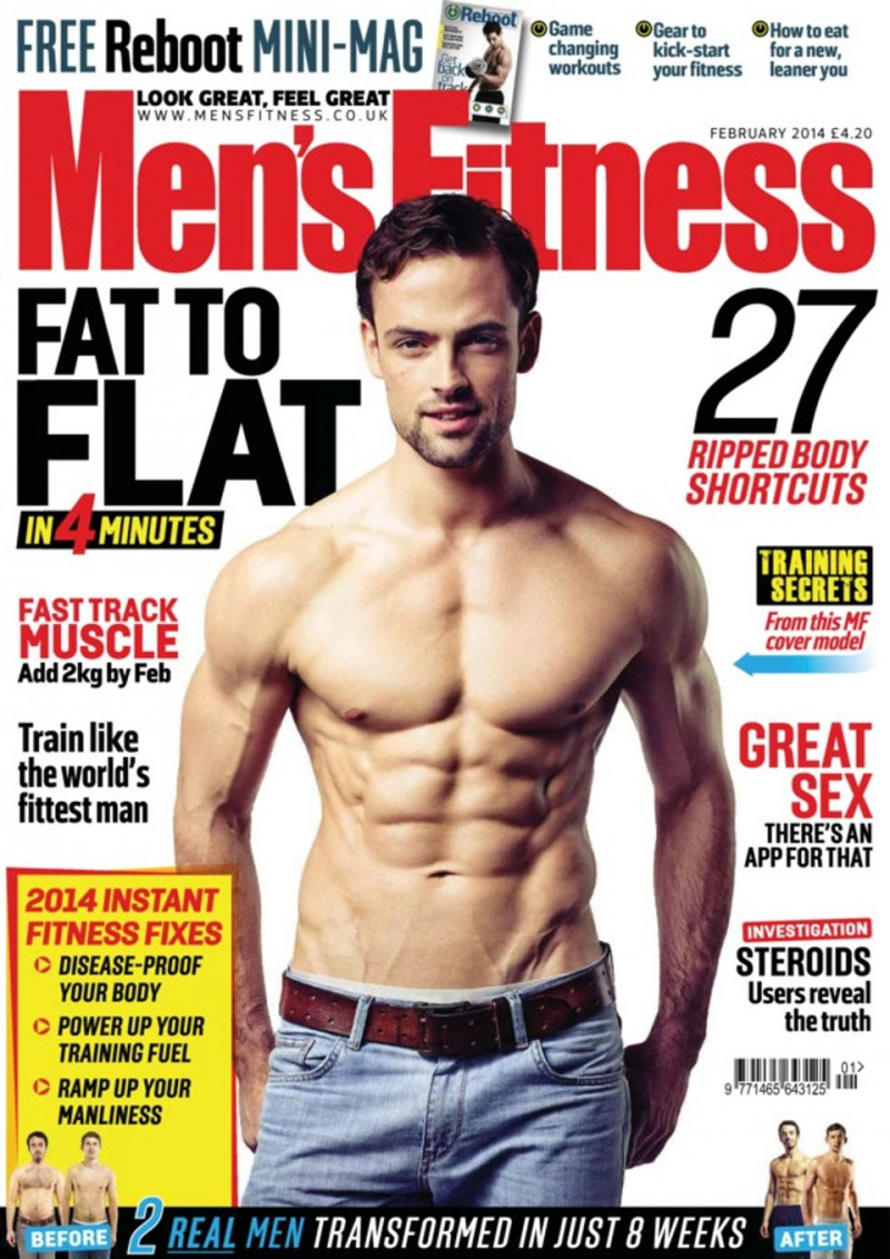  featured on the Men\'s Fitness UK cover from February 2014