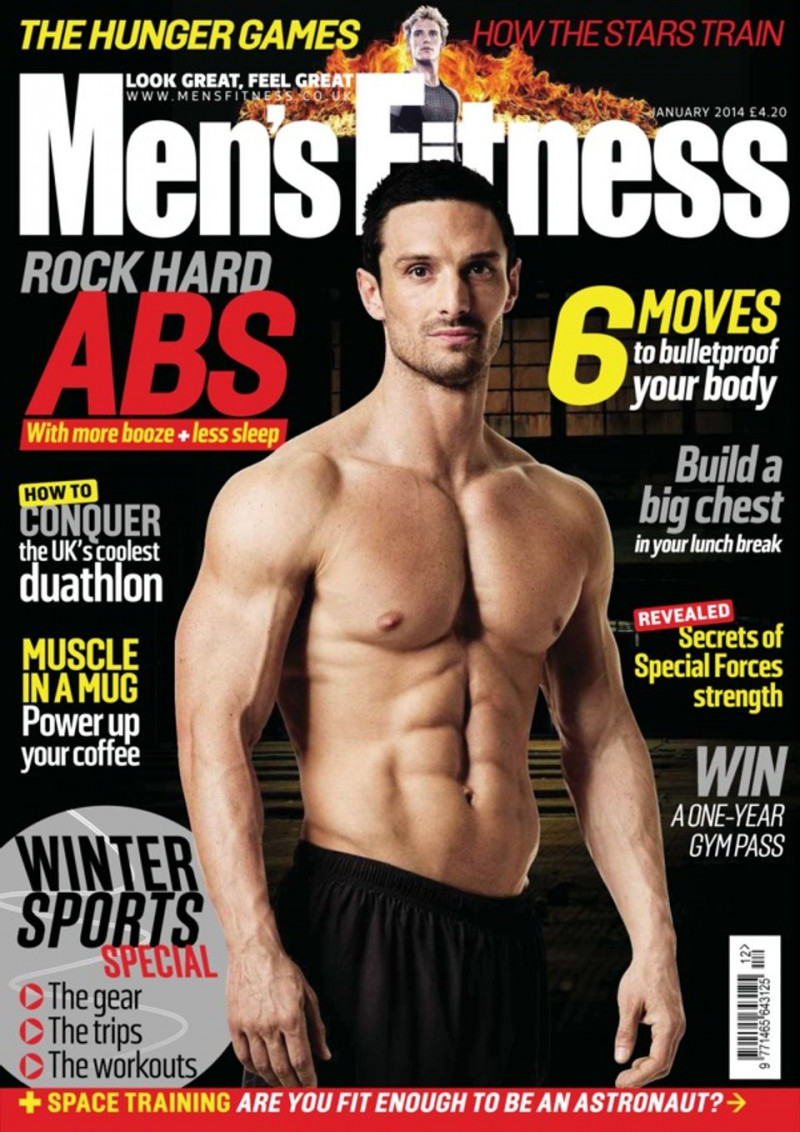  featured on the Men\'s Fitness UK cover from January 2014