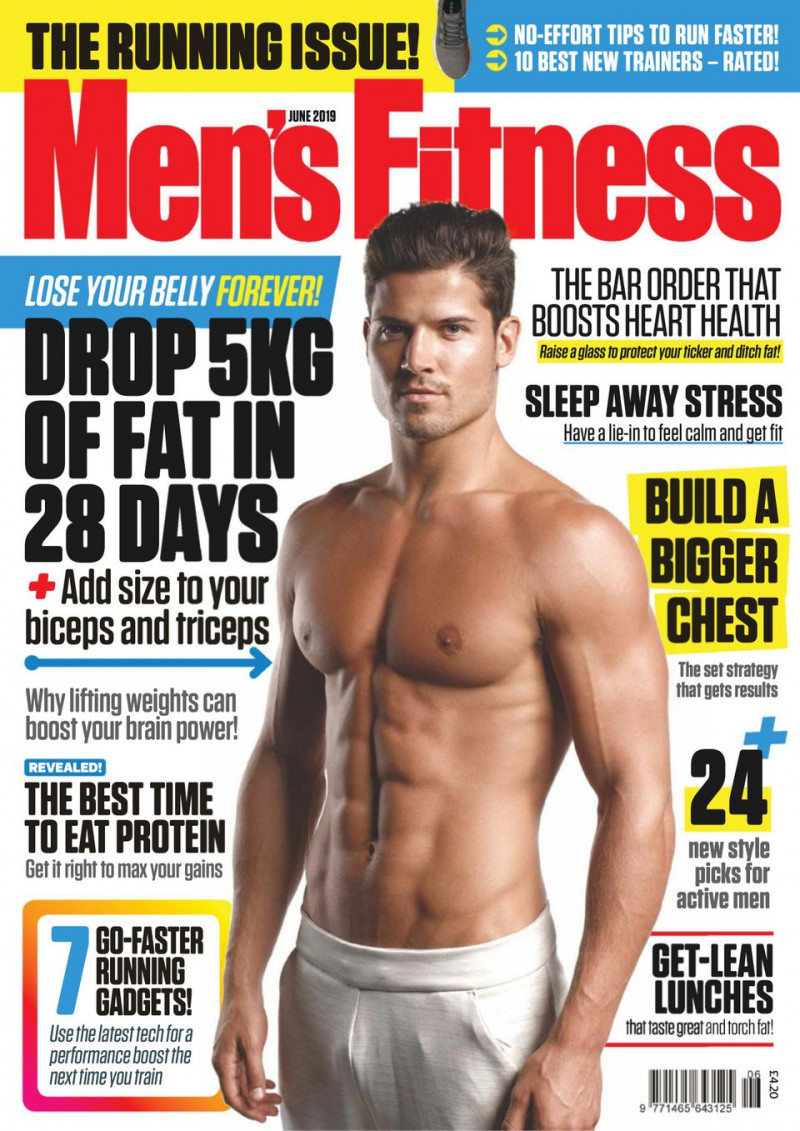  featured on the Men\'s Fitness UK cover from June 2019