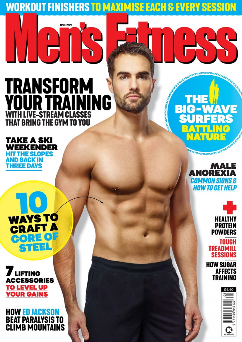  featured on the Men\'s Fitness UK cover from April 2020