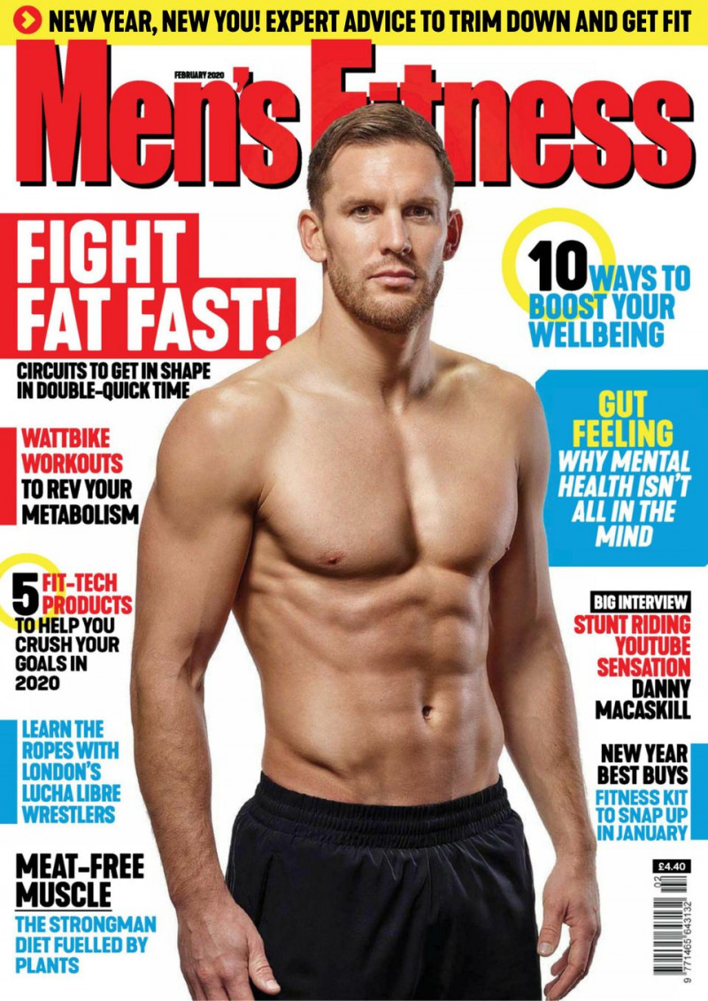  featured on the Men\'s Fitness UK cover from February 2020