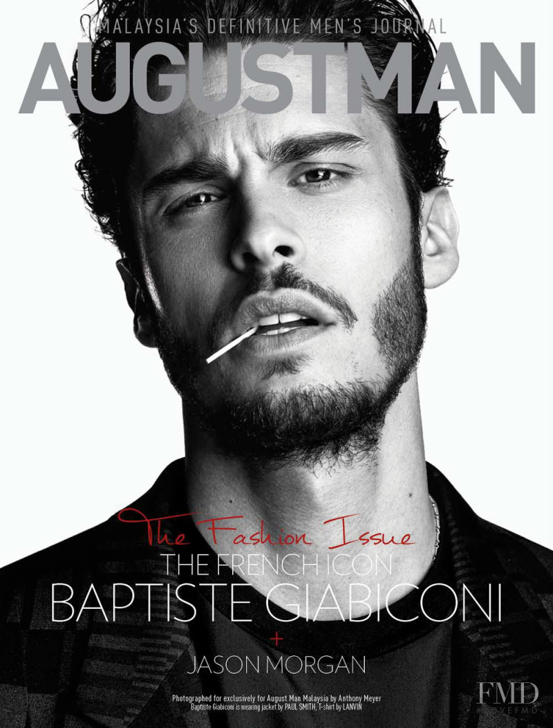 Baptiste Giabiconi featured on the August Man Malaysia cover from September 2015