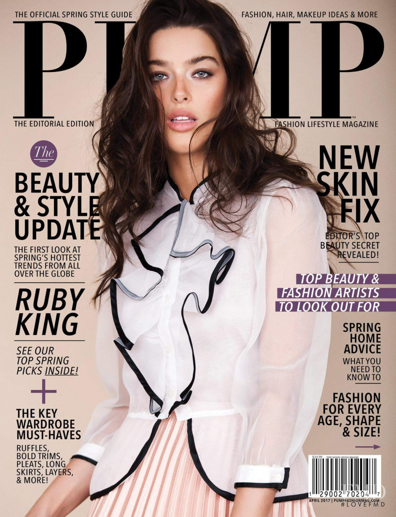 Ruby King featured on the Pump cover from April 2017