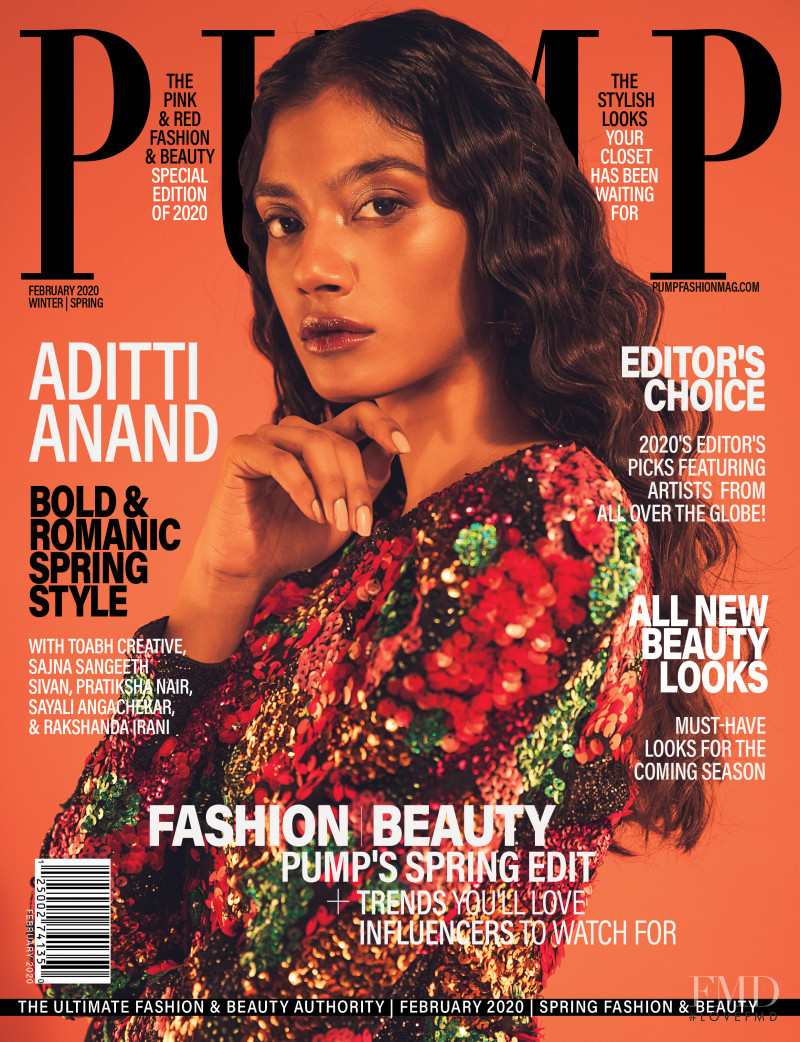 Aditti Anand featured on the Pump cover from February 2020