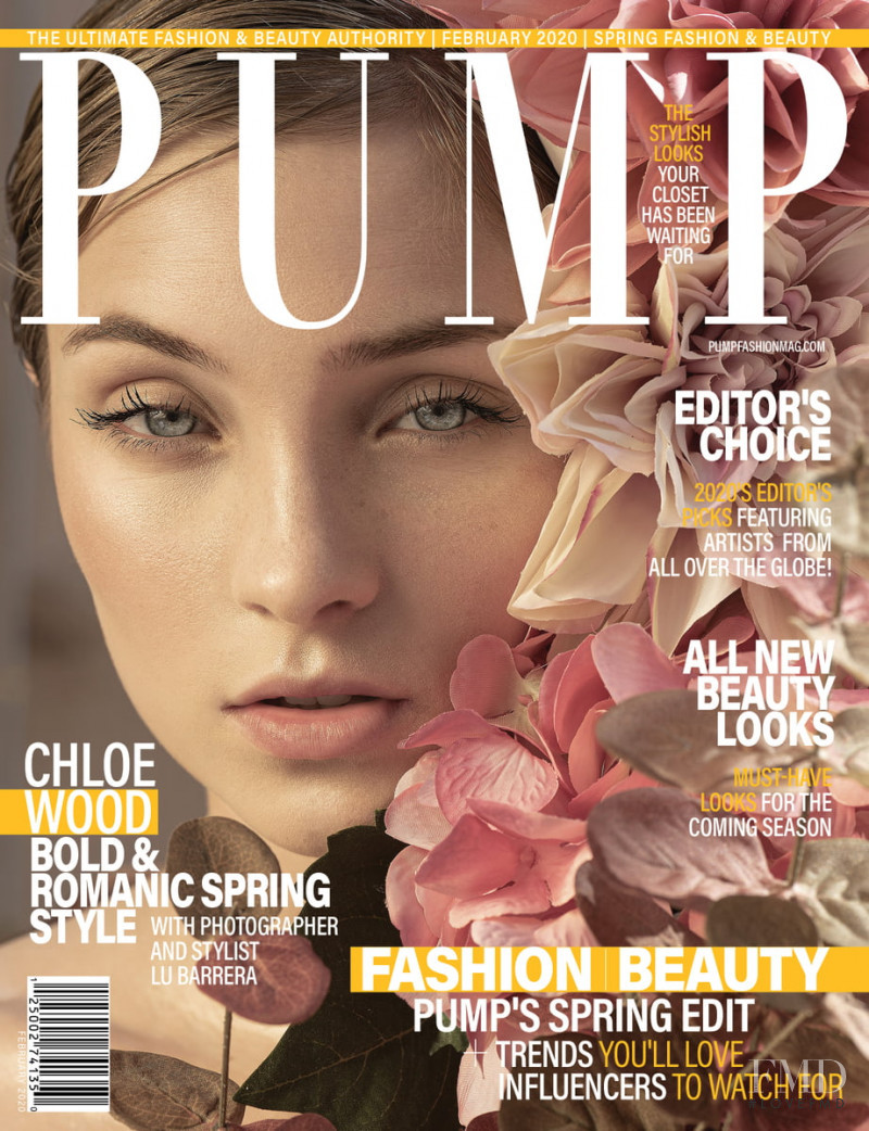 Chloe Wood featured on the Pump cover from February 2020