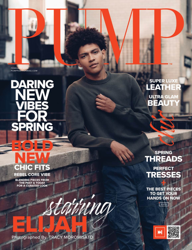 Elijah Huffman featured on the Pump cover from February 2025
