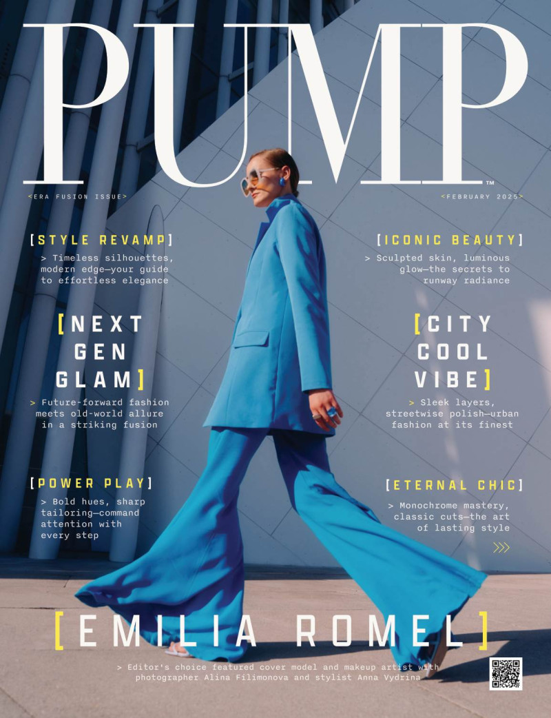 Emilia Romel featured on the Pump cover from February 2025