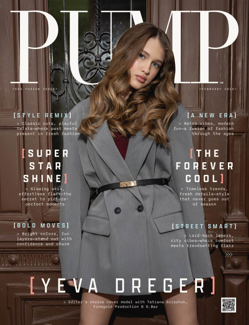 Yeva Dreger featured on the Pump cover from February 2025